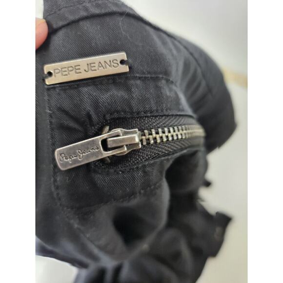 Pepe Jeans London Charcol Dark Denim Romper Jumpsuit Womes Size Small - Picture 6 of 7